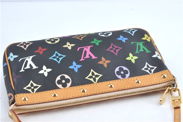 Louis Vuitton Monogram Multicolor Pochette Accessoires Pouch M92648 Black J0867