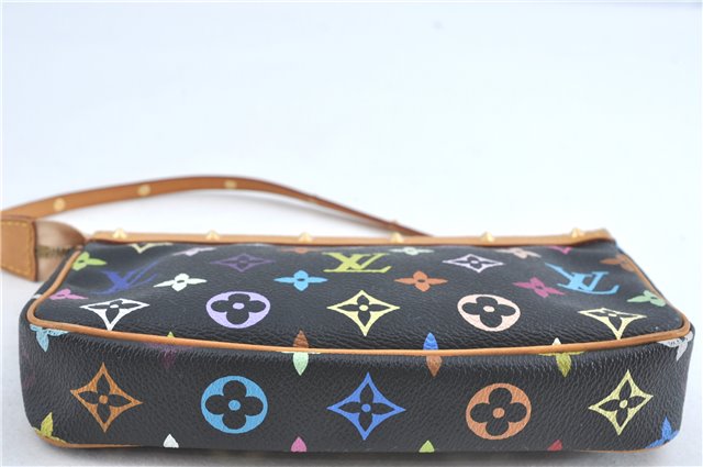 Louis Vuitton Monogram Multicolor Pochette Accessoires Pouch M92648 Black J0867