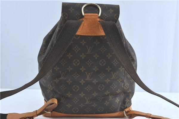 Authentic Louis Vuitton Monogram Montsouris GM Backpack M51135 LV J0876