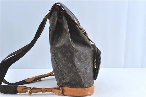 Authentic Louis Vuitton Monogram Montsouris GM Backpack M51135 LV J0876