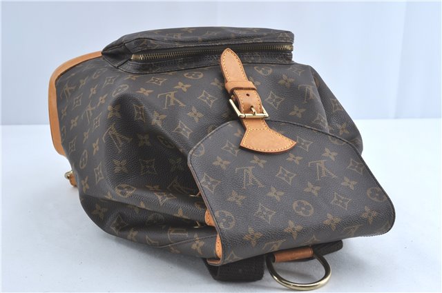 Authentic Louis Vuitton Monogram Montsouris GM Backpack M51135 LV J0876