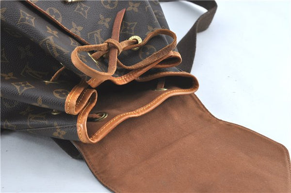 Authentic Louis Vuitton Monogram Montsouris GM Backpack M51135 LV J0876