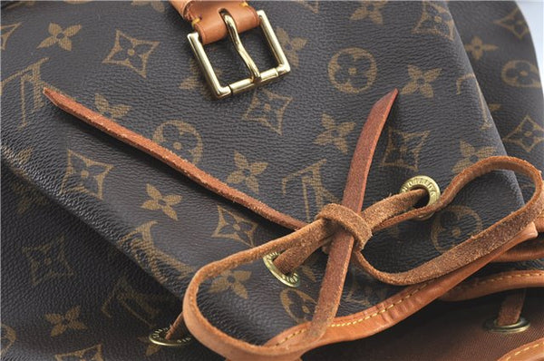 Authentic Louis Vuitton Monogram Montsouris GM Backpack M51135 LV J0876