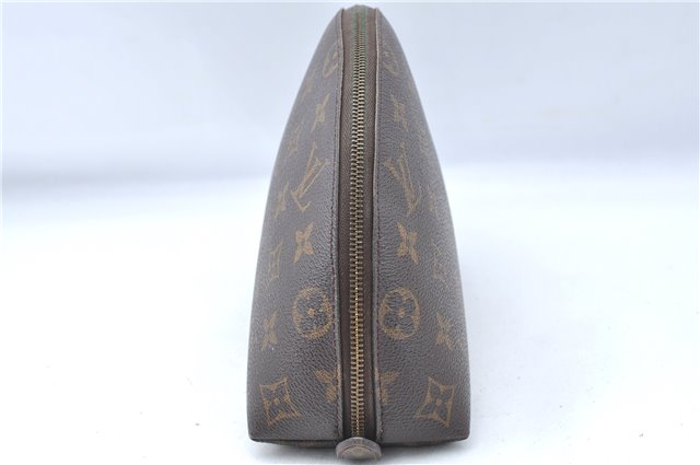 Auth Louis Vuitton Monogram Trousse Demi Ronde 23 Cosmetic Pouch M47520 LV J0879