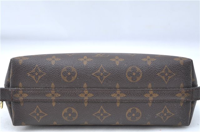 Auth Louis Vuitton Monogram Trousse Demi Ronde 23 Cosmetic Pouch M47520 LV J0879