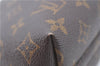 Auth Louis Vuitton Monogram Trousse Demi Ronde 23 Cosmetic Pouch M47520 LV J0879
