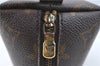 Auth Louis Vuitton Monogram Trousse Demi Ronde 23 Cosmetic Pouch M47520 LV J0879
