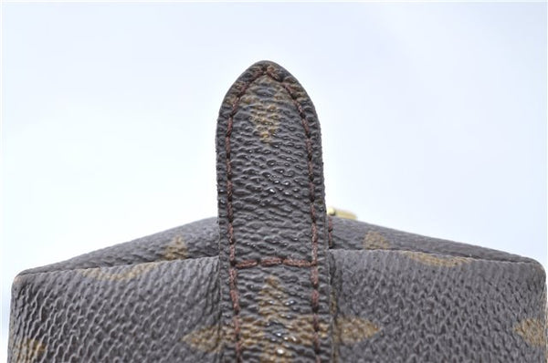 Auth Louis Vuitton Monogram Trousse Demi Ronde 23 Cosmetic Pouch M47520 LV J0879