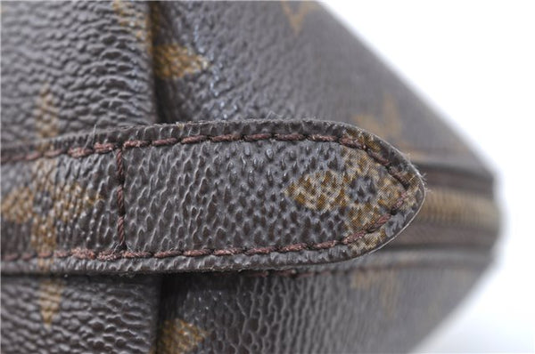 Auth Louis Vuitton Monogram Trousse Demi Ronde 23 Cosmetic Pouch M47520 LV J0879