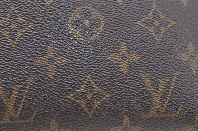 Auth Louis Vuitton Monogram Trousse Demi Ronde 23 Cosmetic Pouch M47520 LV J0879