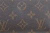 Auth Louis Vuitton Monogram Trousse Demi Ronde 23 Cosmetic Pouch M47520 LV J0879