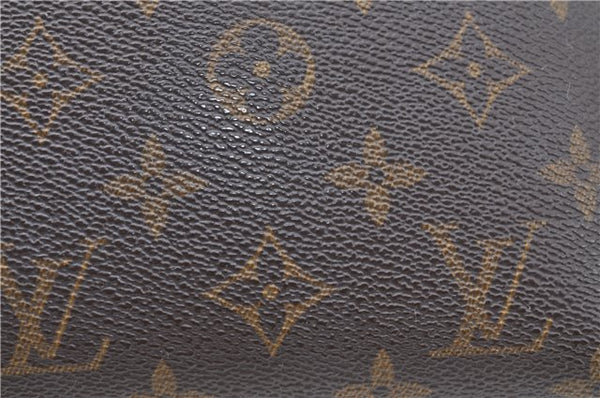 Auth Louis Vuitton Monogram Trousse Demi Ronde 23 Cosmetic Pouch M47520 LV J0879