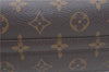 Auth Louis Vuitton Monogram Trousse Demi Ronde 23 Cosmetic Pouch M47520 LV J0879