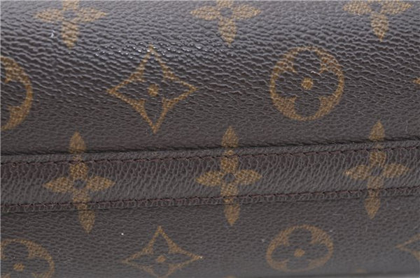 Auth Louis Vuitton Monogram Trousse Demi Ronde 23 Cosmetic Pouch M47520 LV J0879