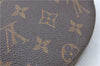 Auth Louis Vuitton Monogram Trousse Demi Ronde 23 Cosmetic Pouch M47520 LV J0879