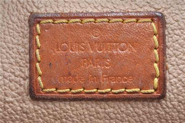 Auth Louis Vuitton Monogram Trousse Demi Ronde 23 Cosmetic Pouch M47520 LV J0879