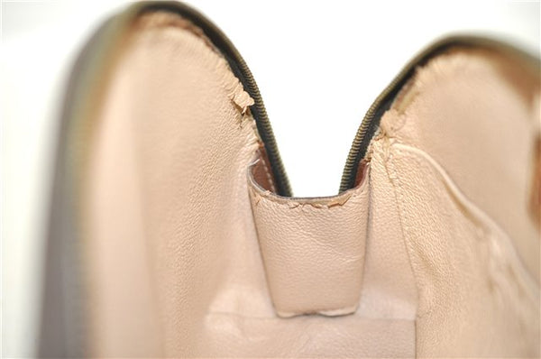 Auth Louis Vuitton Monogram Trousse Demi Ronde 23 Cosmetic Pouch M47520 LV J0879