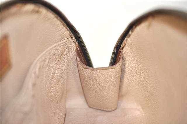 Auth Louis Vuitton Monogram Trousse Demi Ronde 23 Cosmetic Pouch M47520 LV J0879