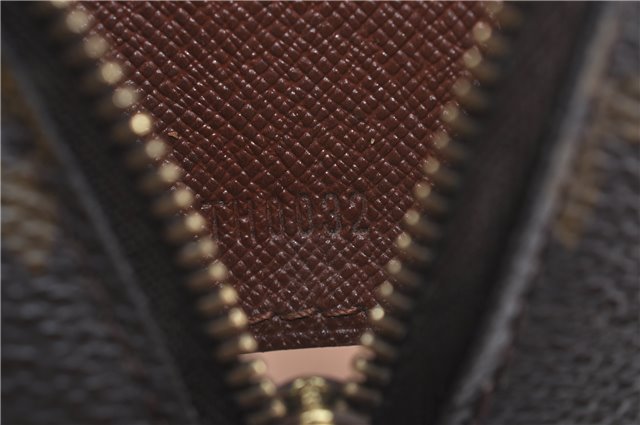 Auth Louis Vuitton Monogram Trousse Demi Ronde 23 Cosmetic Pouch M47520 LV J0879