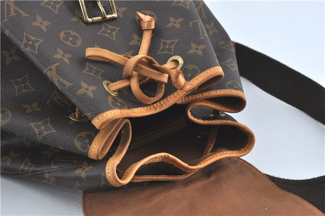 Authentic Louis Vuitton Monogram Montsouris GM Backpack M51135 LV J0883