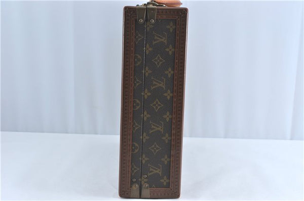 Authentic Louis Vuitton Monogram President Classeur Trunk Case M53012 LV J0907