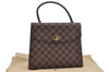 Authentic Louis Vuitton Damier Malesherbes Hand Bag Purse N51379 LV J0908