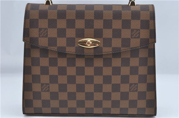 Authentic Louis Vuitton Damier Malesherbes Hand Bag Purse N51379 LV J0908