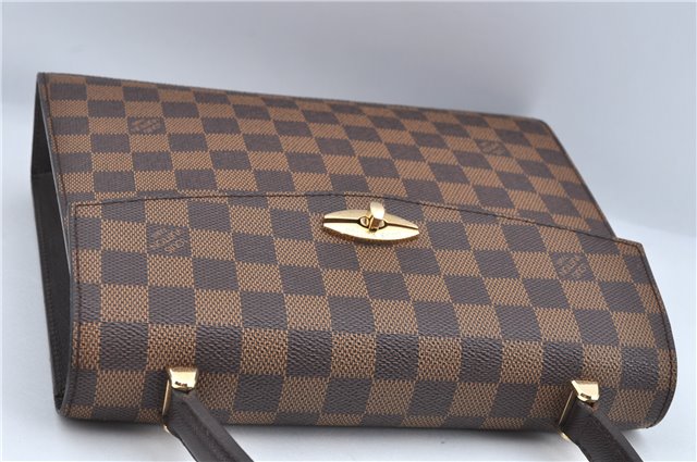 Authentic Louis Vuitton Damier Malesherbes Hand Bag Purse N51379 LV J0908