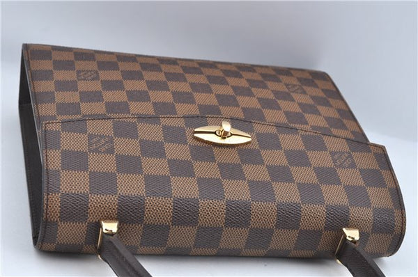 Authentic Louis Vuitton Damier Malesherbes Hand Bag Purse N51379 LV J0908
