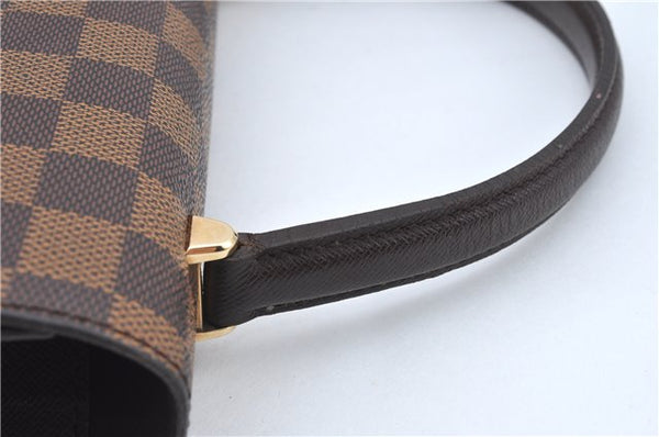 Authentic Louis Vuitton Damier Malesherbes Hand Bag Purse N51379 LV J0908