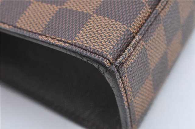 Authentic Louis Vuitton Damier Malesherbes Hand Bag Purse N51379 LV J0908