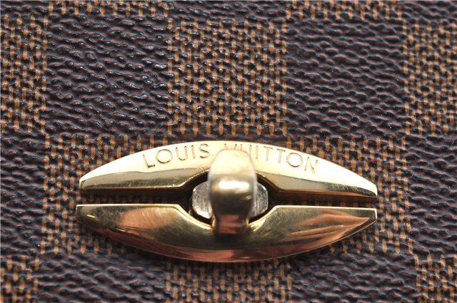 Authentic Louis Vuitton Damier Malesherbes Hand Bag Purse N51379 LV J0908