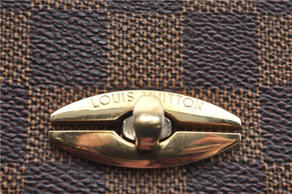 Authentic Louis Vuitton Damier Malesherbes Hand Bag Purse N51379 LV J0908