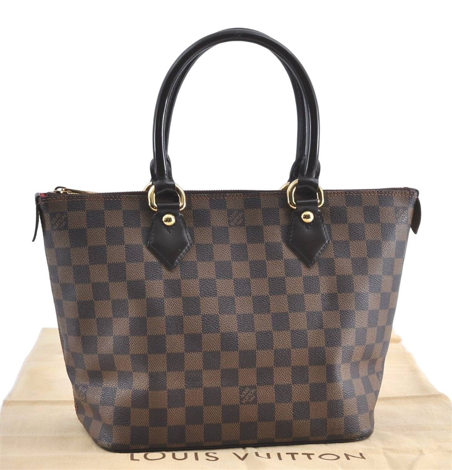 Authentic Louis Vuitton Damier Saleya PM Shoulder Tote Bag N51183 LV J0909