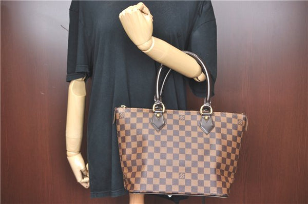 Authentic Louis Vuitton Damier Saleya PM Shoulder Tote Bag N51183 LV J0909