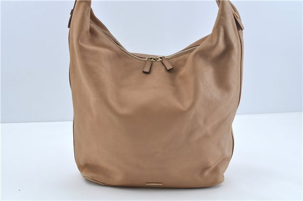 Authentic GUCCI Shoulder Bag Leather 73884 Beige J0910