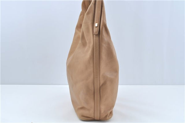 Authentic GUCCI Shoulder Bag Leather 73884 Beige J0910