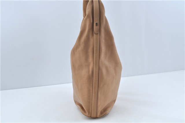 Authentic GUCCI Shoulder Bag Leather 73884 Beige J0910