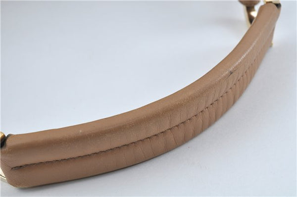 Authentic GUCCI Shoulder Bag Leather 73884 Beige J0910