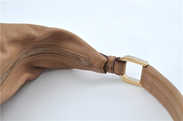 Authentic GUCCI Shoulder Bag Leather 73884 Beige J0910