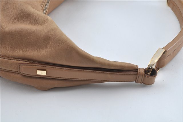 Authentic GUCCI Shoulder Bag Leather 73884 Beige J0910