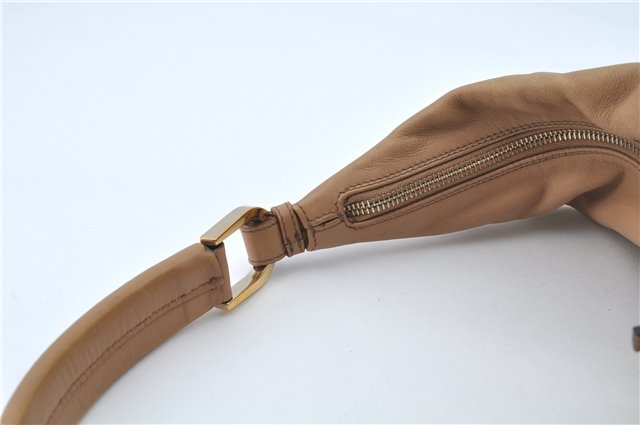 Authentic GUCCI Shoulder Bag Leather 73884 Beige J0910