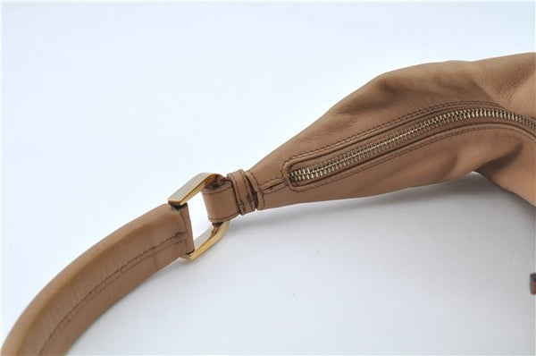 Authentic GUCCI Shoulder Bag Leather 73884 Beige J0910
