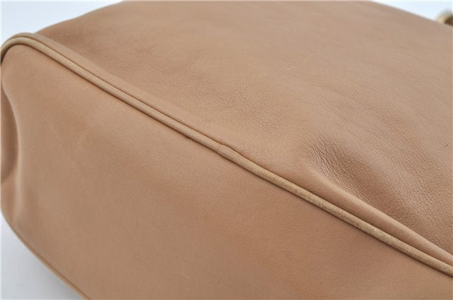 Authentic GUCCI Shoulder Bag Leather 73884 Beige J0910