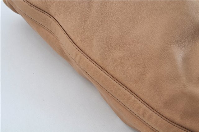 Authentic GUCCI Shoulder Bag Leather 73884 Beige J0910