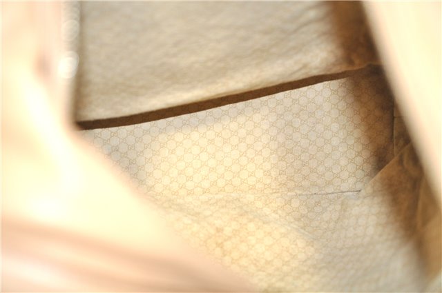 Authentic GUCCI Shoulder Bag Leather 73884 Beige J0910
