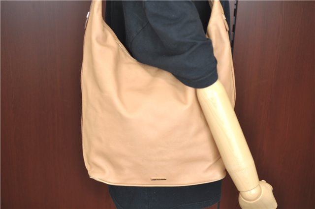 Authentic GUCCI Shoulder Bag Leather 73884 Beige J0910