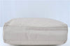 Authentic PRADA Nylon Leather Plastic Shoulder Bag Ivory Beige J0915