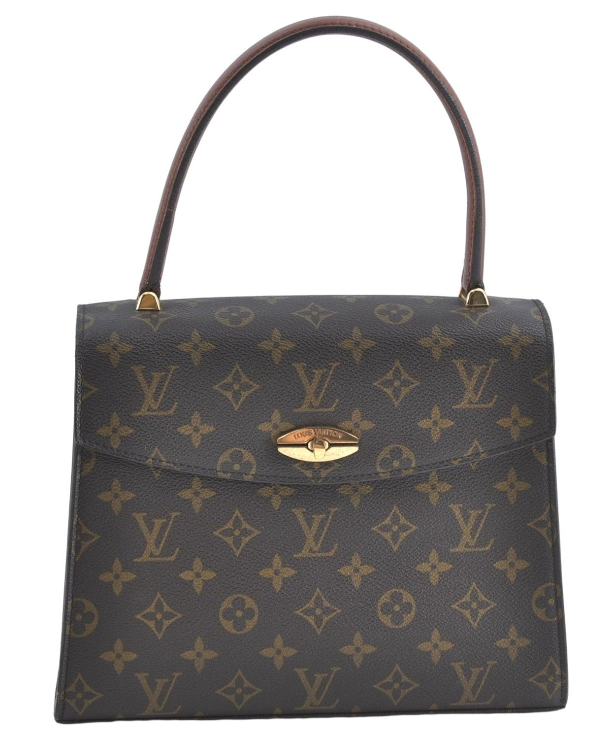 Authentic Louis Vuitton Monogram Malesherbes Hand Bag M51379 LV J0918
