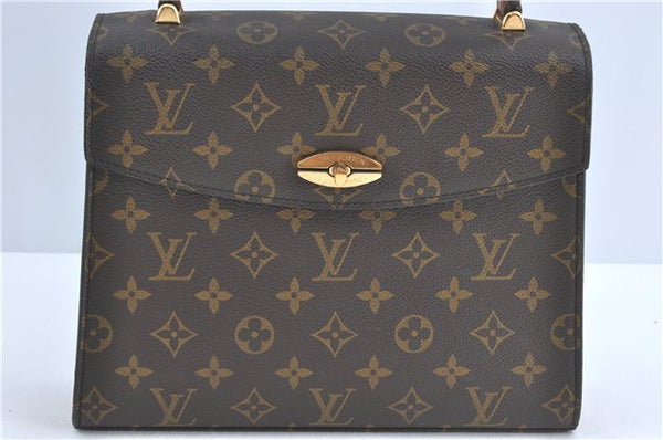 Authentic Louis Vuitton Monogram Malesherbes Hand Bag M51379 LV J0918